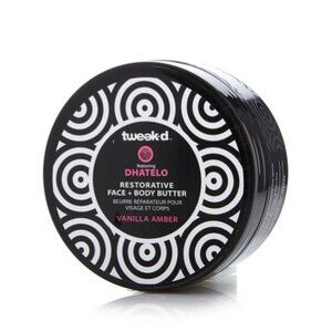 Tweakd Restorative Face & Body Butter Vanilla Amber Scent 4 Oz Dhatelo Seed Oil